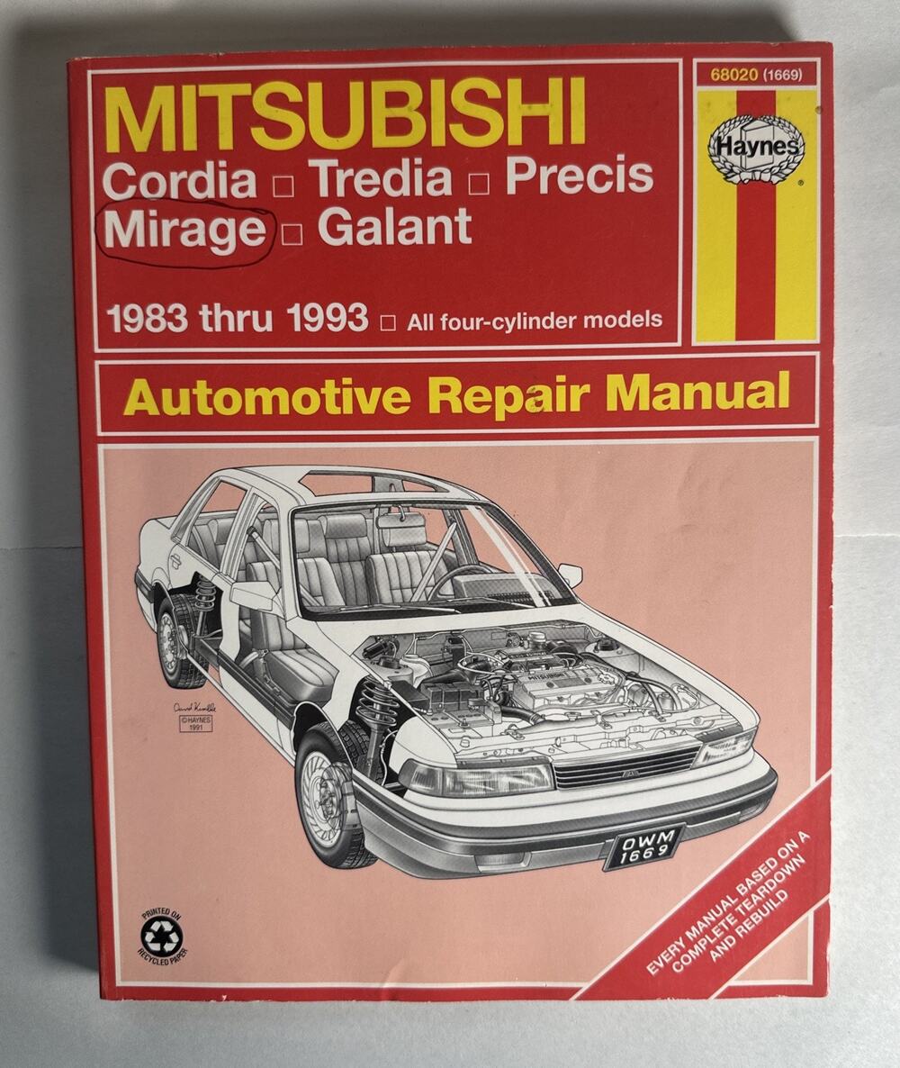 Haynes Mitsubishi 1983 Through 1993 Automotive Repair Manual